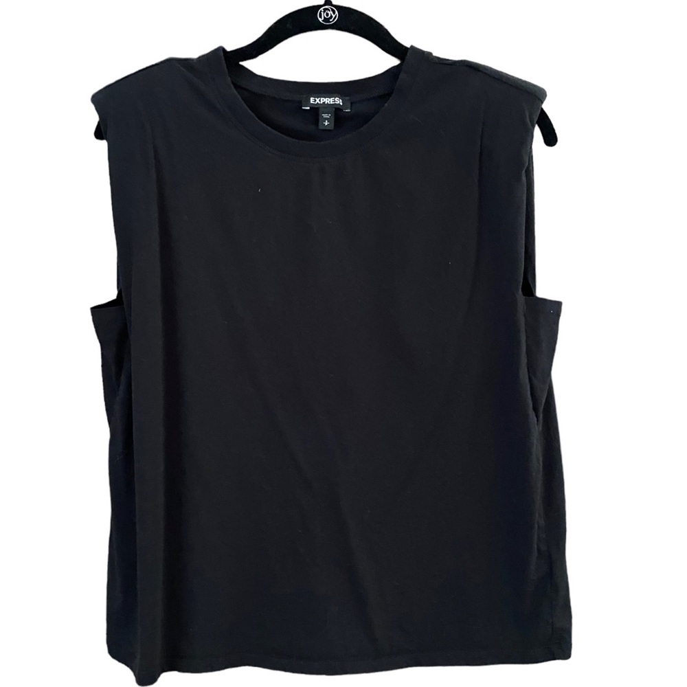 Express Black Crewneck Muscle Tank